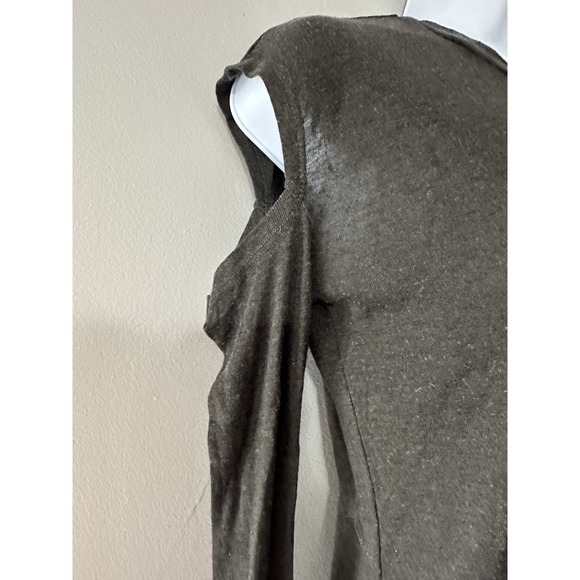 IRO Jeans Kassis Cold Shoulder Cut Out Long Sleeve Wool Blend T-Shirt Sweater S - Picture 5 of 10
